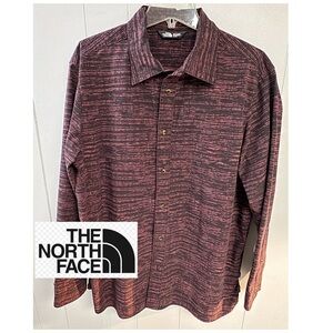 The North Face Maroon Geometric Button Up Shirt - Hiking Shirt